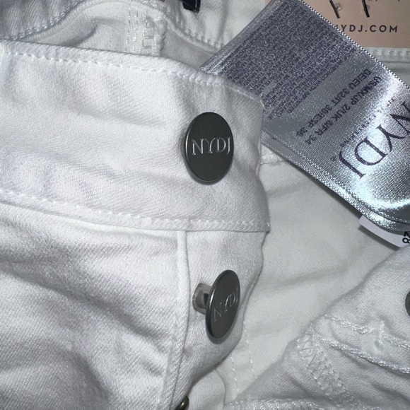 NYDJ Marilyn Straight Ankle White Jeans - Picture 3 of 7